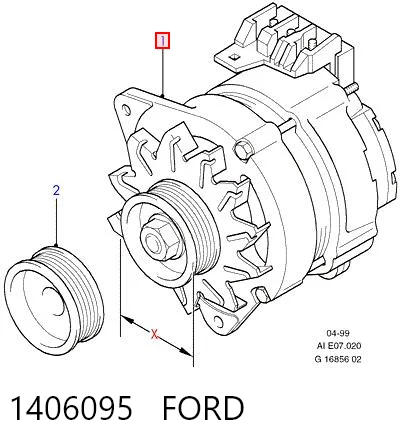 1406095 Ford Генератор автомобильный