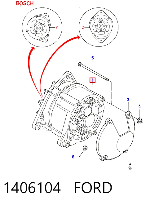 0120469961 Bosch Генератор автомобильный