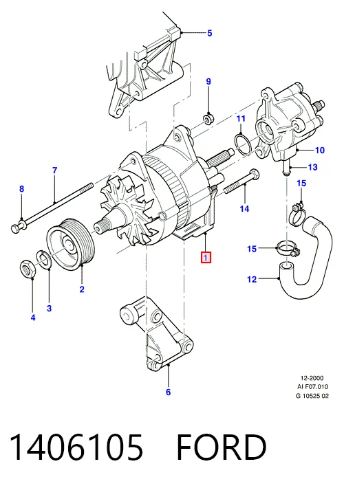 1406105 Ford Генератор автомобильный