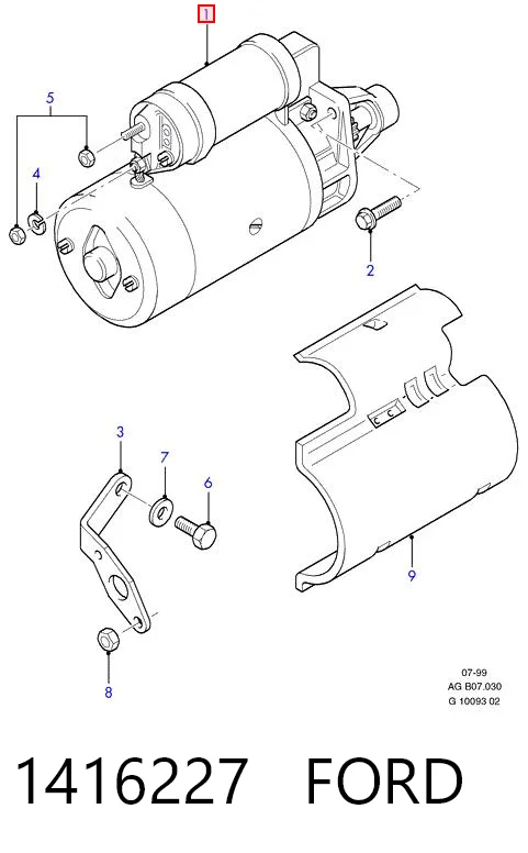 1416227 Ford Стартер автомобиля