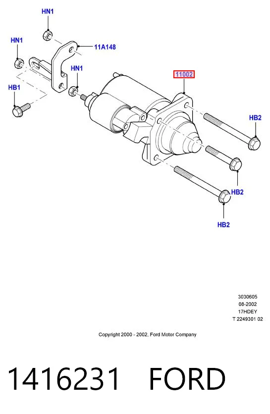 1416231 Ford Стартер автомобиля