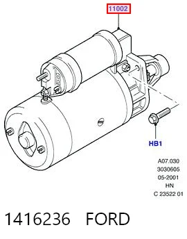 1416236 Ford Стартер автомобиля