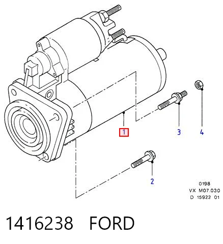 1416238 Ford Стартер автомобиля