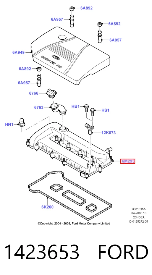 Купить DRM6919 Polcar Клапанная крышка
