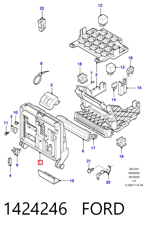 Коробка предохранителей Ford Galaxy I VY минивэн (WGR) (2000 - 2006) цена, от  USD