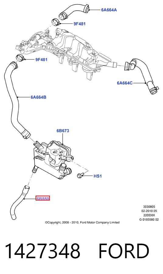 6G9Q6N753AA Ford 