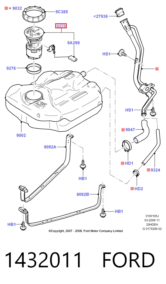 Модуль бензонасоса Ford Focus II хэтчбек (DA, HCP, DP) (2004 - 2011) цена, от 134.81 USD