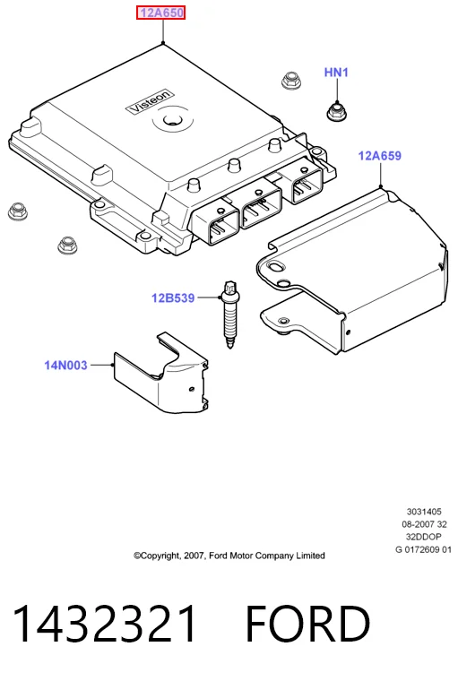 Мозги двигателя на Ford Transit VI V347/8