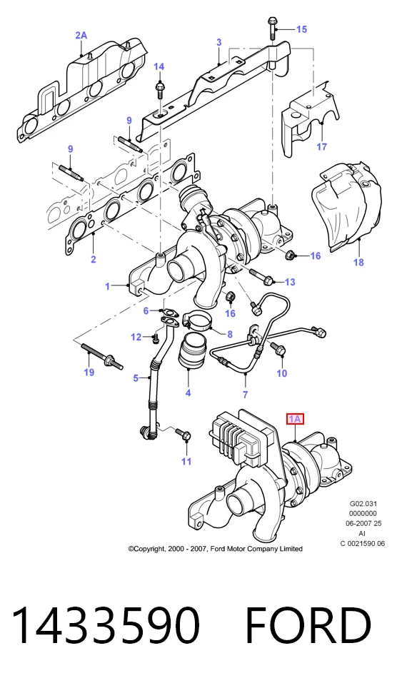 Купить 02C2S51563 Jaguar Турбоком