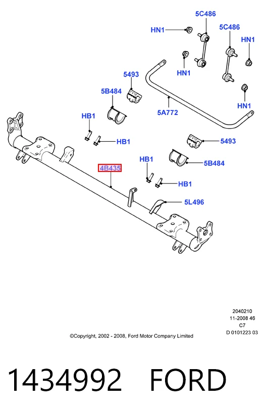 Балка задней подвески поперечная Ford Connect TOURNEO автобус (PU2) (2002 - 2013) цена, от 73.61 USD