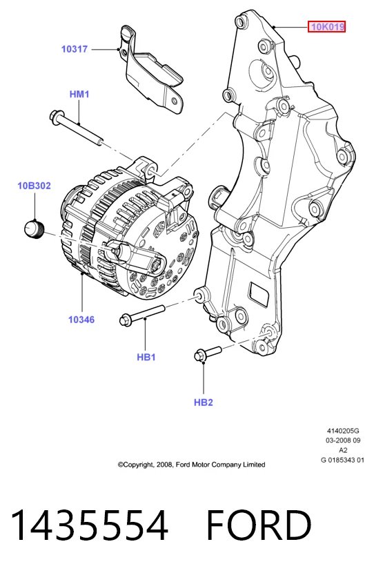 Кронштейн генератора натяжной Land Rover Freelander II внедорожник (L359) (2006 - 2014) цена, от 20.62 USD