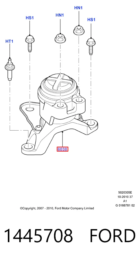 Опора двигателя SAT ST7G916F012FG