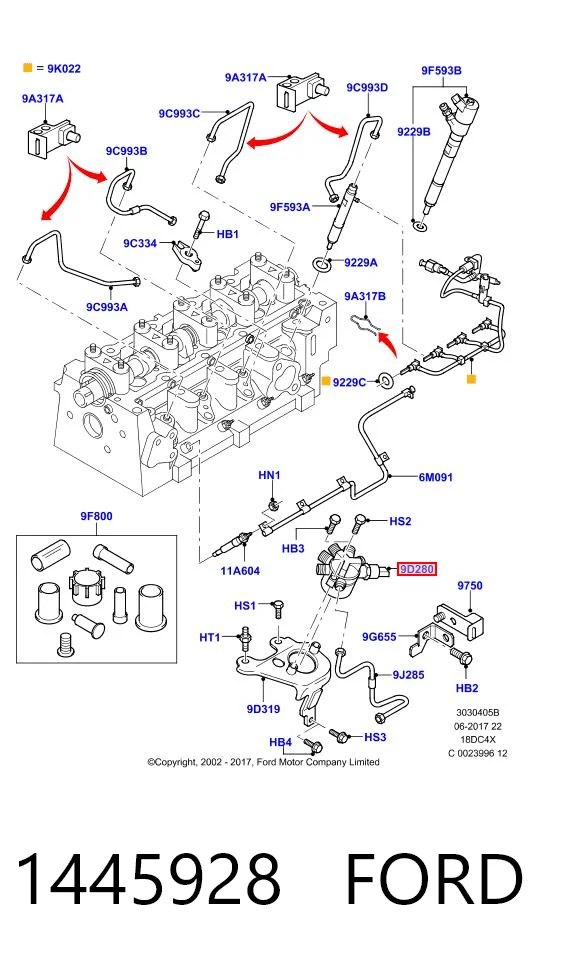 1445928 Ford Манометры