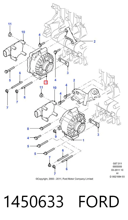 Автомобильный генератор Ford 1450633 цена, от 112.49 USD