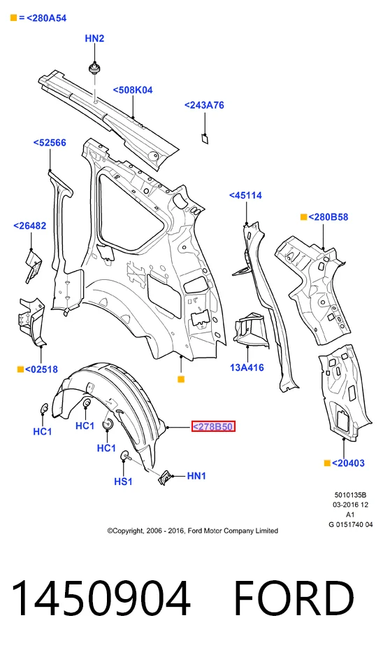  Ford 6M21U278B51BA цена, от 15.07 USD