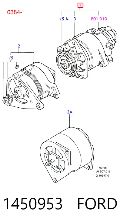 1450953 Ford Генератор автомобильный