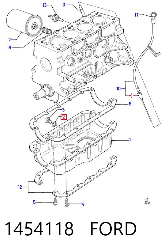 Прокладка пробки поддона двигателя 99489019 Iveco