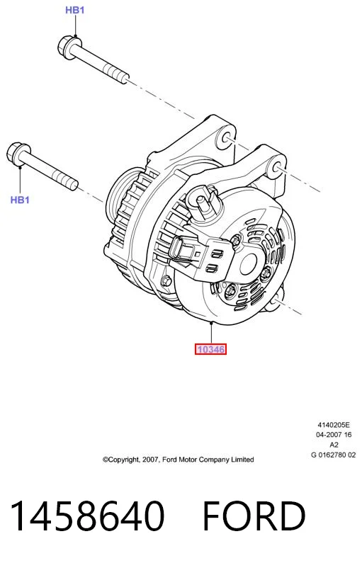 1458640 Ford Генератор автомобильный