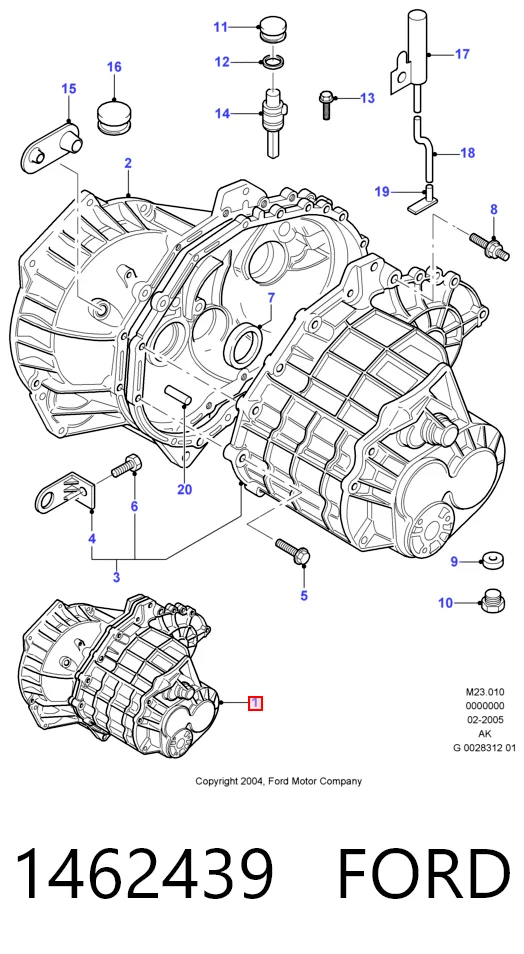Коробка переключения передач Ford Mondeo III седан (B4Y) (2000 - 2007) цена, от 102.86 USD