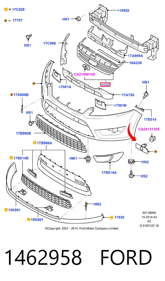 Решетка радиатора 3219051J Polcar