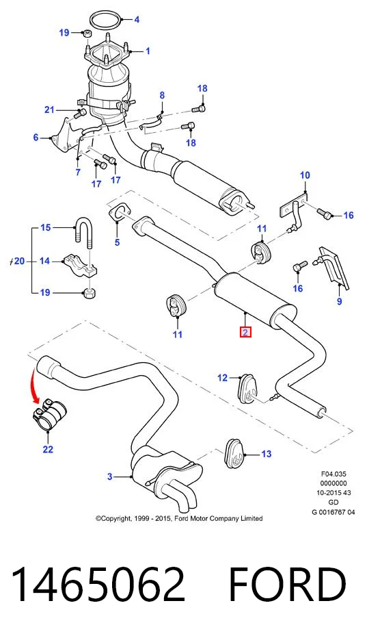 Глушитель, центральная часть Polmostrow 8566 цена, от 57.37 USD