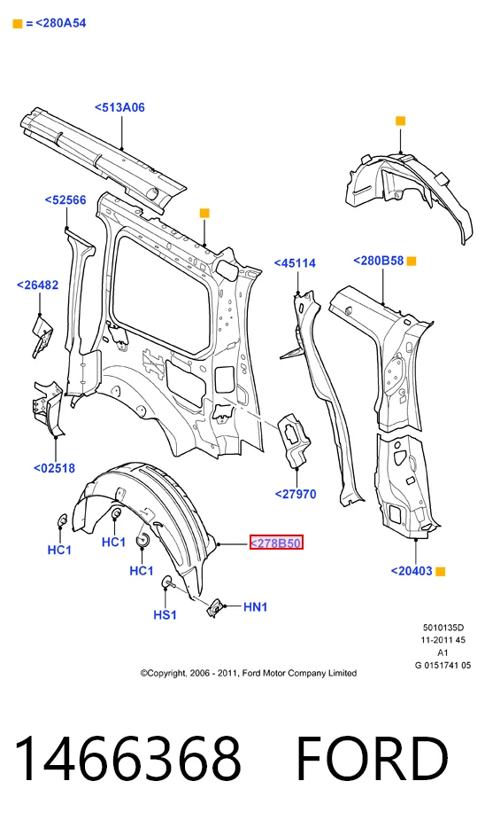 Купить 6M21U278B51BA Ford 