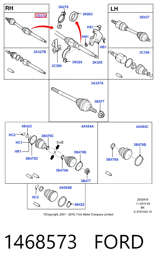 492358 Maxgear Полуось передняя, правая