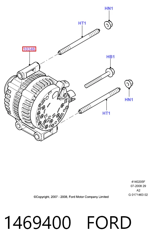 1469400 Ford Генератор автомобильный