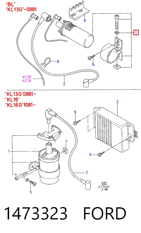 Катушка Bosch 0221119002