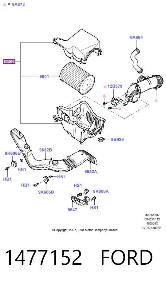 Корпус воздушного фильтра в сборе Mazda 3 седан (BL) (2009 - 2013) цена, от 6.08 USD
