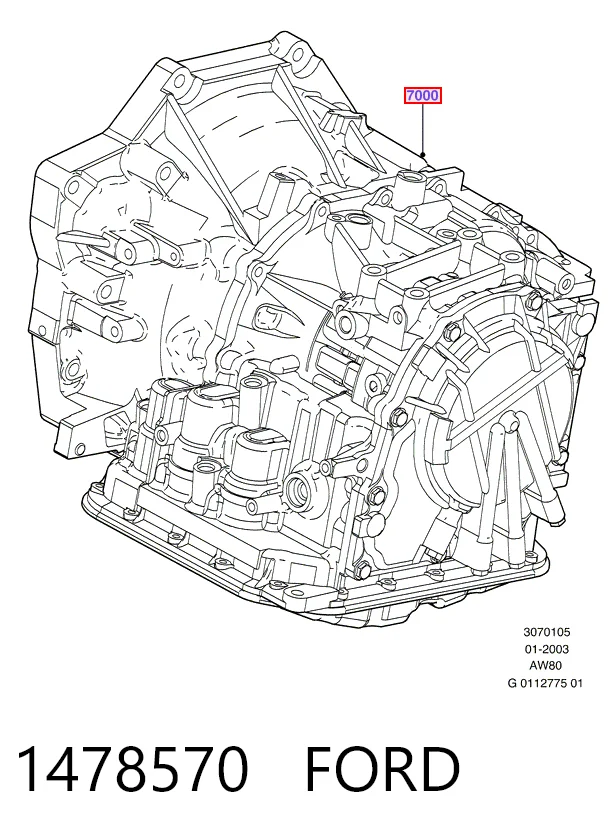 Коробка передач автомат Ford Fusion универсал (JU) (2002 - 2012) цена, от 127.12 USD
