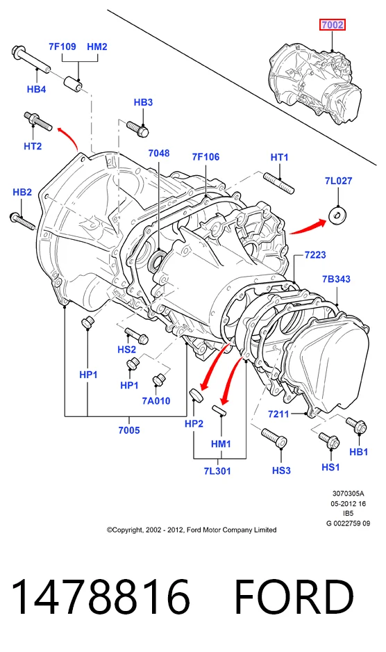 КПП в сборе на Ford Ka  RBT