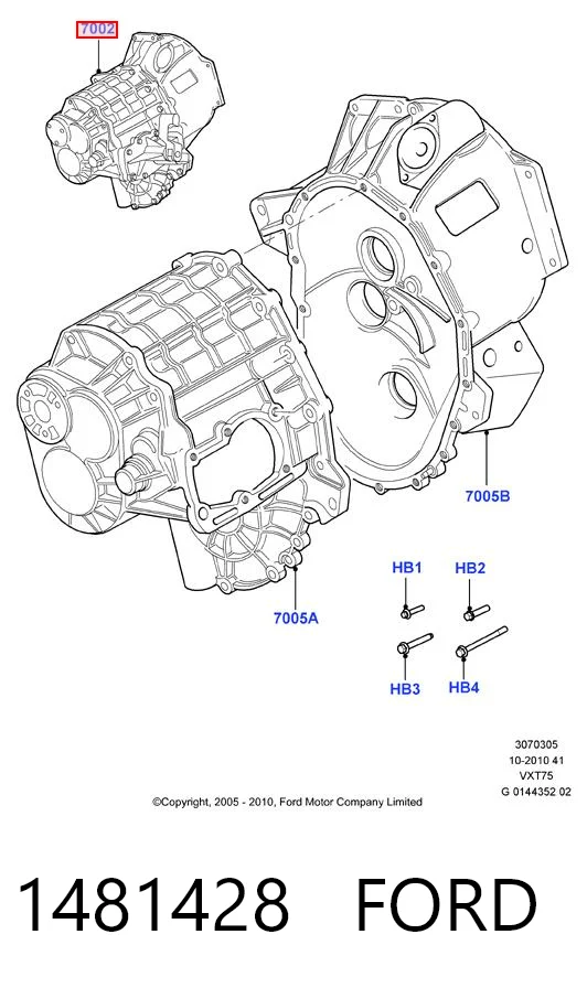 КПП в сборе на Ford Transit VI V347/8