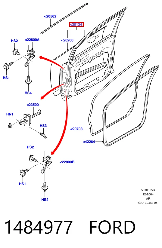 Передняя левая дверь Ford Focus II хэтчбек (DA, HCP, DP) (2004 - 2011) цена, от 2.57 USD