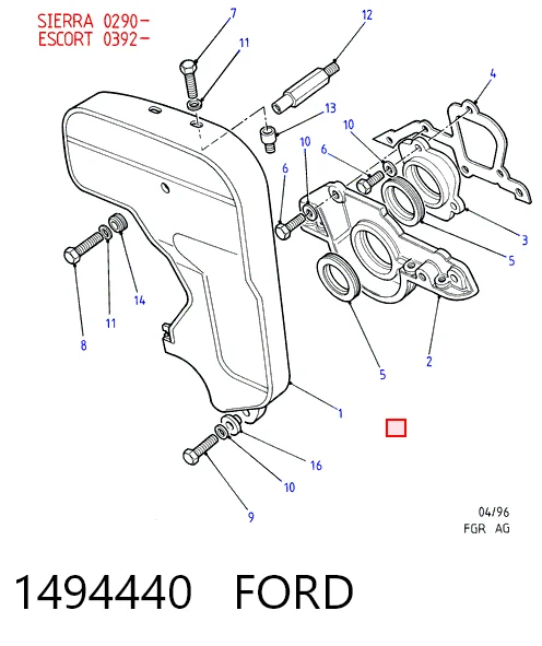  Сальник коленвала Ford Transit 4