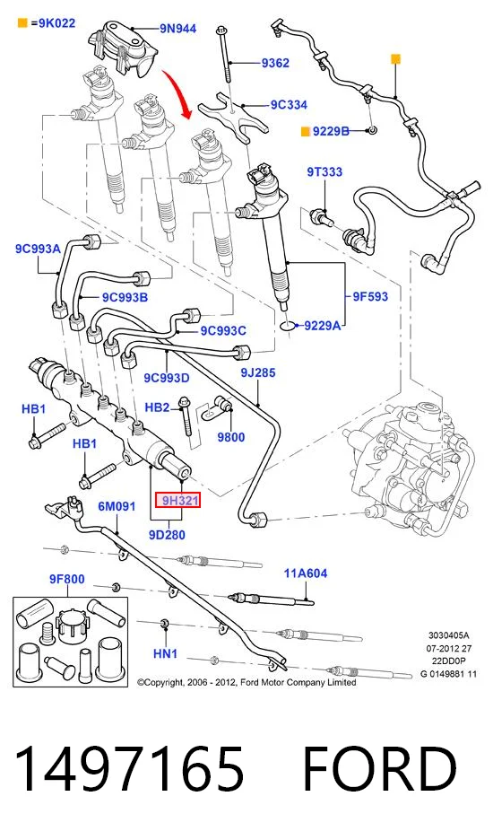 Регулятор давления топлива VRP027 Magneti Marelli