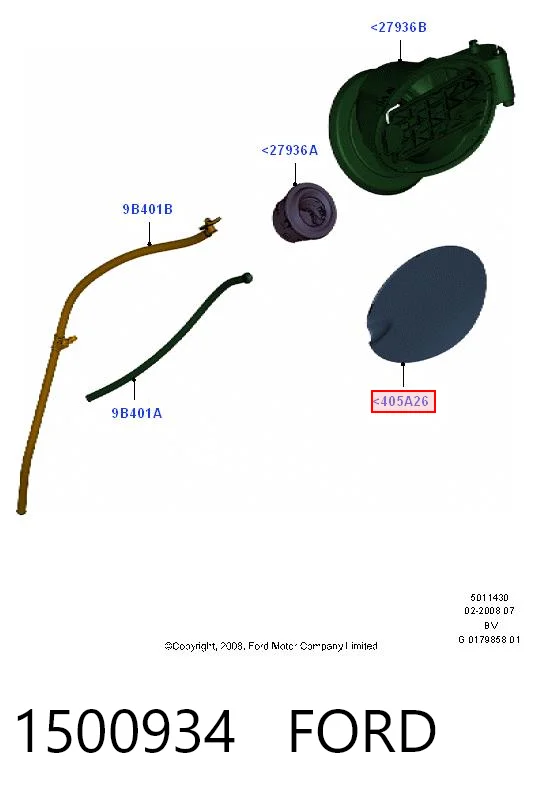 1500934 Ford Дверка бензобака