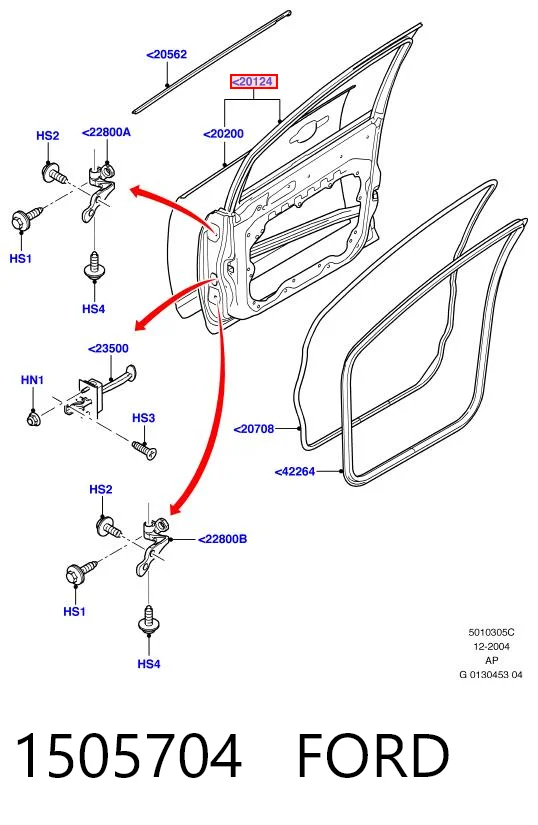 Передняя левая дверь Ford Focus II универсал (DA, FFS, DS) (2004 - 2011) цена, от 78.99 USD