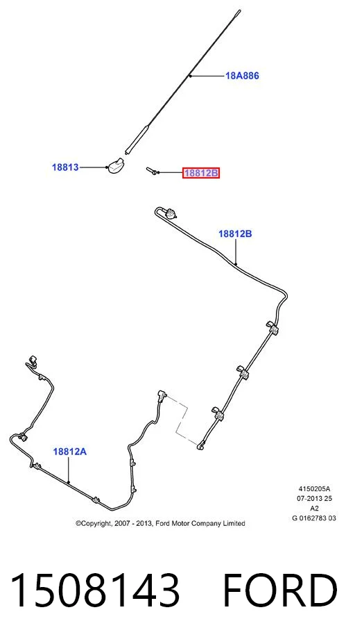95GP18828AG Ford Антенна на крышу