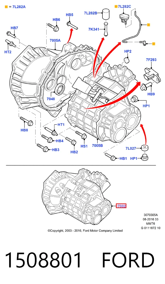 Коробка переключения передач Ford Mondeo IV седан (CA2) (2007 - 2014) цена, от 250.53 USD