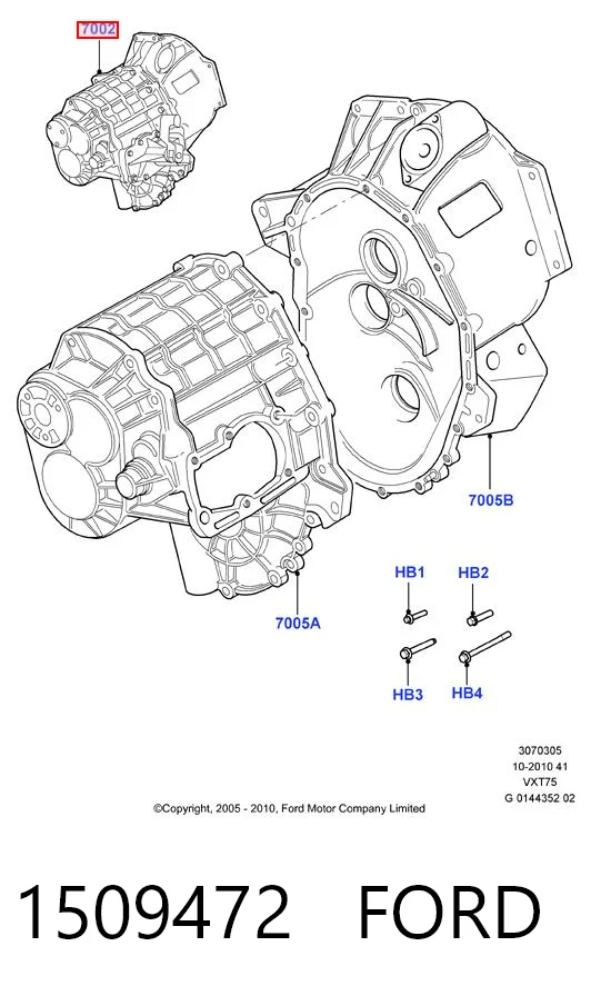 Коробка переключения передач Ford Transit VI бортовая платформа (V347/8) (2006 - 2014) цена, от 325.59 USD