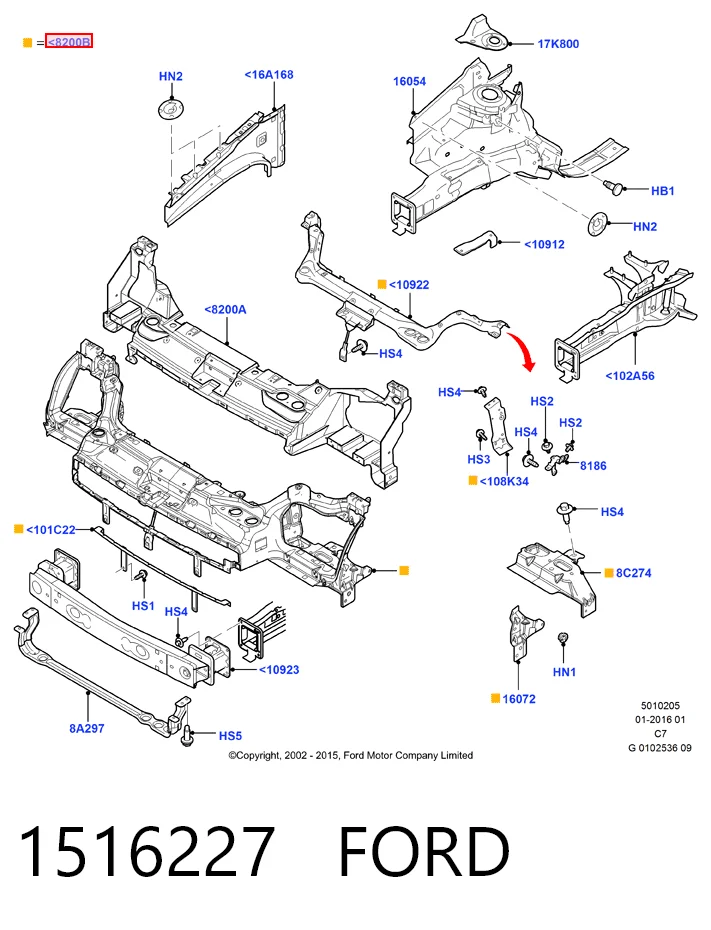 Панель передняя Ford Connect фургон (TC7) (2002 - 2013) цена, от 157.85 USD