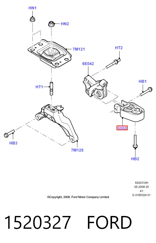 Подушка двигателя Lemforder 44249
