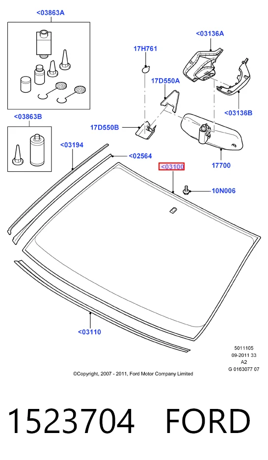 Автомобильные стекла Форд Мондео IV