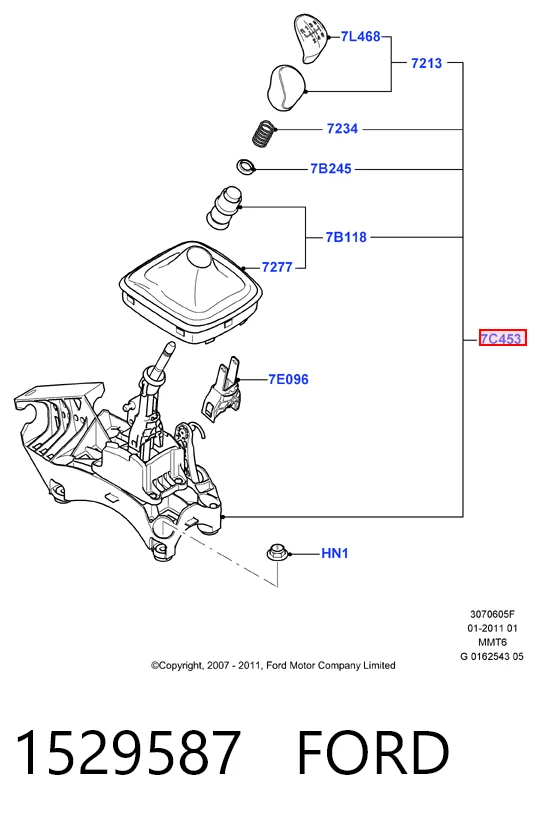 Кулиса КПП на Ford Mondeo IV CA2