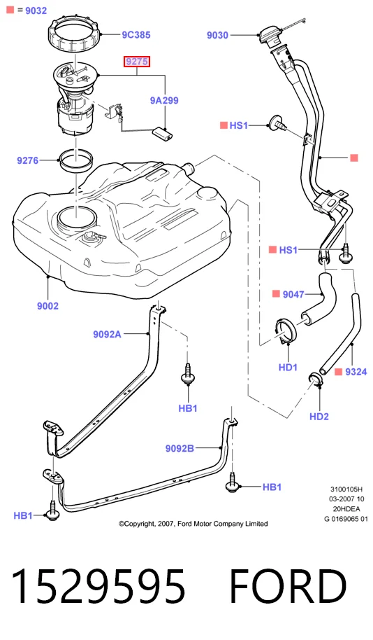 1529595 Ford Электробензонасос