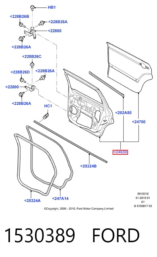 Дверь пассажирская задняя левая на Ford Galaxy II CA1 WA6