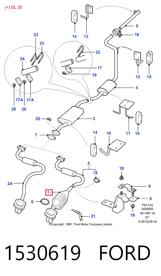 Конвертор - катализатор Ford Transit 4 E