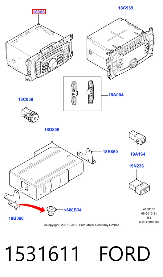Радиоприемник на Ford Focus II DA, FFS, DS