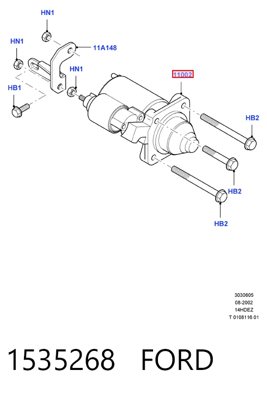 1535268 Ford Стартер автомобиля